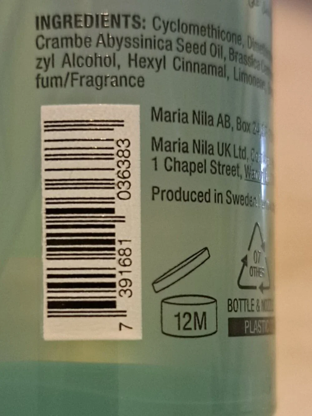 MARIA NILA TRUE SOFT ARGAN OIL SOFTENING HAIR OIL